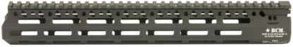 BCM MCMR13556BLK BCMGunfighter MCMR 13" M-LOK, Free-Floating Style Made of Aluminum with Black Anodized Finish for AR-Platform