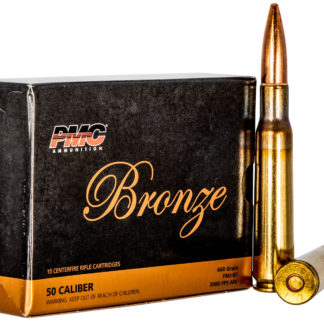 PMC 50A Bronze  50BMG 660gr Full Metal Jacket Boat Tail 10 Per Box/20 Case