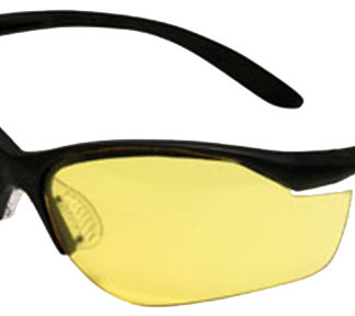Howard Leight R01536 Uvex Vapor II Shooting Glasses Adult Amber Lens Anti-Fog Polycarbonate Black Frame