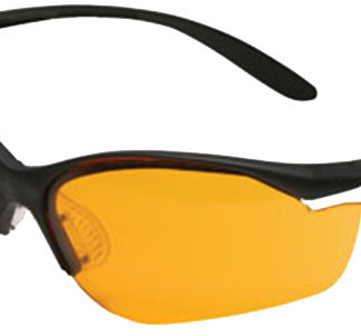 Howard Leight R01537 Uvex Vapor II Shooting Glasses Adult Orange Lens Anti-Fog Polycarbonate Black Frame