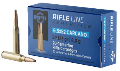PPU PP6CS Metric Rifle  6.5x52mmCarcano 123gr Soft Point 20 Per Box/10 Case