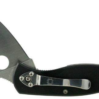 Spyderco C136GP Persistence  2.77" Folding Drop Point Plain 8Cr13MoV SS Blade Black G10 Handle Includes Pocket Clip