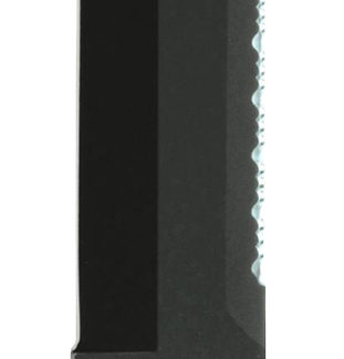 Ka-Bar 2217 Big Brother  9.38" Fixed Clip Point Part Serrated Black 1095 Cro-Van Blade, Brown Leather Handle, Includes Sheath