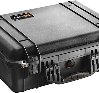Pelican 1520000110 Protector Case Black Polypropylene Holds Handgun