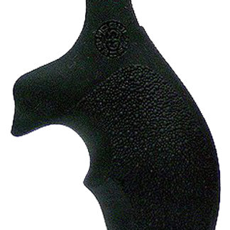 Hogue 61000 Rubber Bantam  Black Rubber with Finger Groove for S&W J Frame with Round Butt