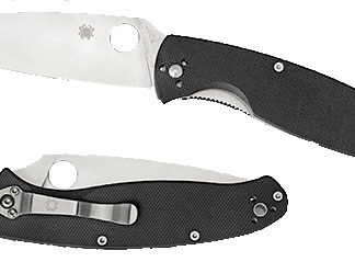 Spyderco C142GP Resilience  4.20" Folding Drop Point Plain 8Cr13MoV SS Blade Black G10 Handle Includes Pocket Clip