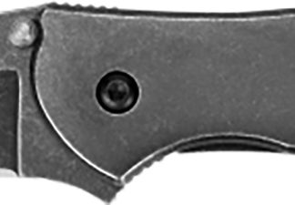 Kershaw 1660BLKW Leek  3" Folding Drop Point Plain Black DLC 14C28N Steel Blade Blackwash 410 Stainless Steel Handle Includes Pocket Clip