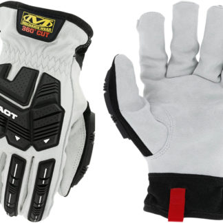 Mechanix Wear LDMPHDX000 M-Pact HD Driver F8-360 White DuraHide Leather Small Elastic
