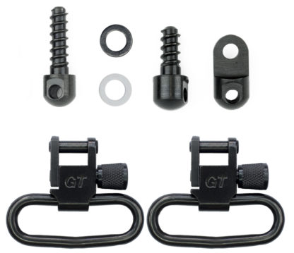 GrovTec US Inc GTSW313 Swivel Set  Rifle 1.25" Black Phosphate Ruger 10/22
