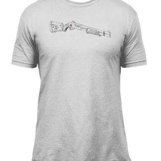 Magpul MAG1278-041-S SGA Blueprint  Stone Gray Heather Cotton/Polyester Short Sleeve Small