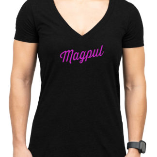 Magpul MAG1336-001-L Rover Script Women's Black Cotton/Polyester Short Sleeve Large