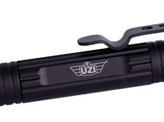 Uzi Accessories UZITACPEN1BK Defender Tactical Pen Black Aluminum 6.10"