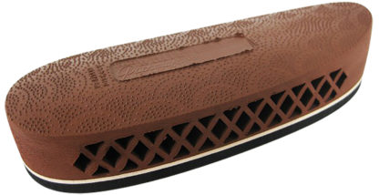 Pachmayr 00007 F325 Deluxe Field Recoil Pad Medium Brown with White Line Rubber for Shotgun