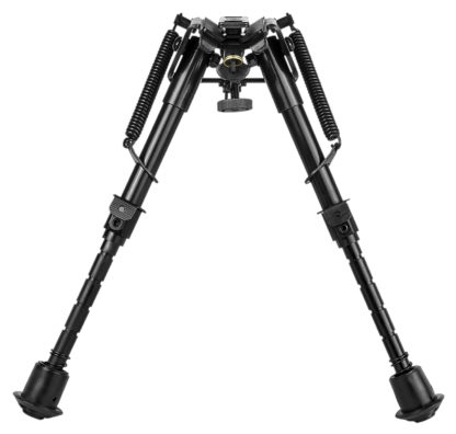 NcStar ABPGC2 Precision Grade Compact Notched Bipod 5.5-8" w/Notched Legs Aluminum/Steel Includes 3 Adapters